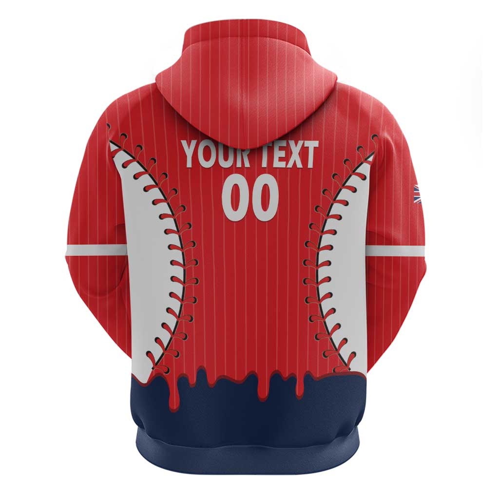 Great Britain 2026 Baseball Custom Zip Hoodie Go Champions Drip Style