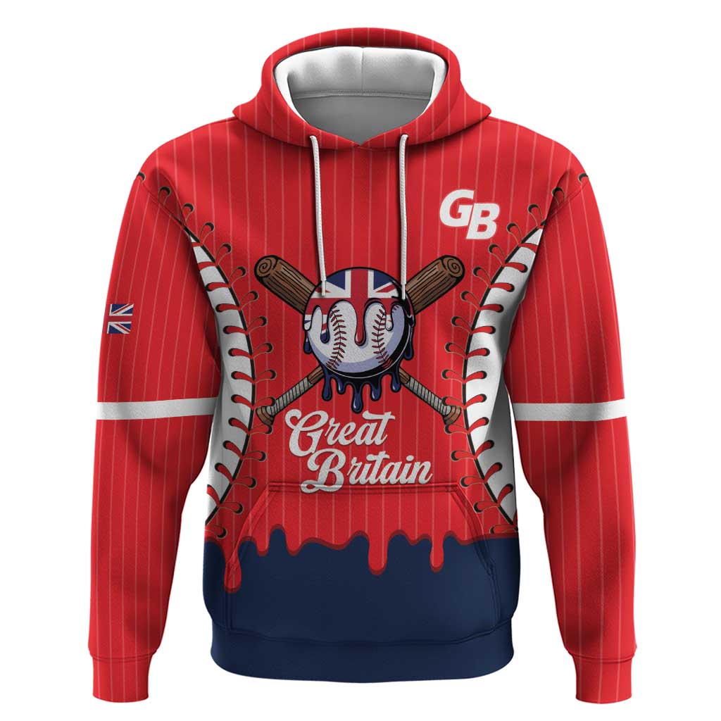 Great Britain 2026 Baseball Custom Zip Hoodie Go Champions Drip Style