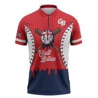 Great Britain 2026 Baseball Custom Zipper Polo Shirt Go Champions Drip Style