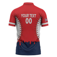 Great Britain 2026 Baseball Custom Zipper Polo Shirt Go Champions Drip Style