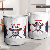 United States 2026 Baseball Custom Laundry Basket Go USA Drip Style