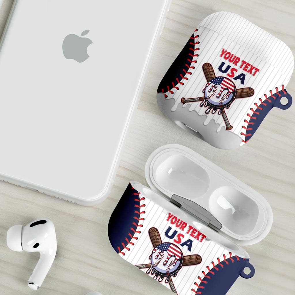 United States 2026 Baseball Custom AirPods Case Go USA Drip Style