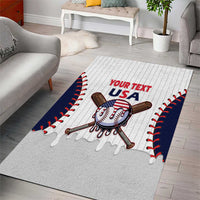 United States 2026 Baseball Custom Area Rug Go USA Drip Style