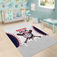 United States 2026 Baseball Custom Area Rug Go USA Drip Style
