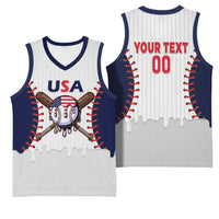 United States 2026 Baseball Custom Basketball Jersey Go USA Drip Style