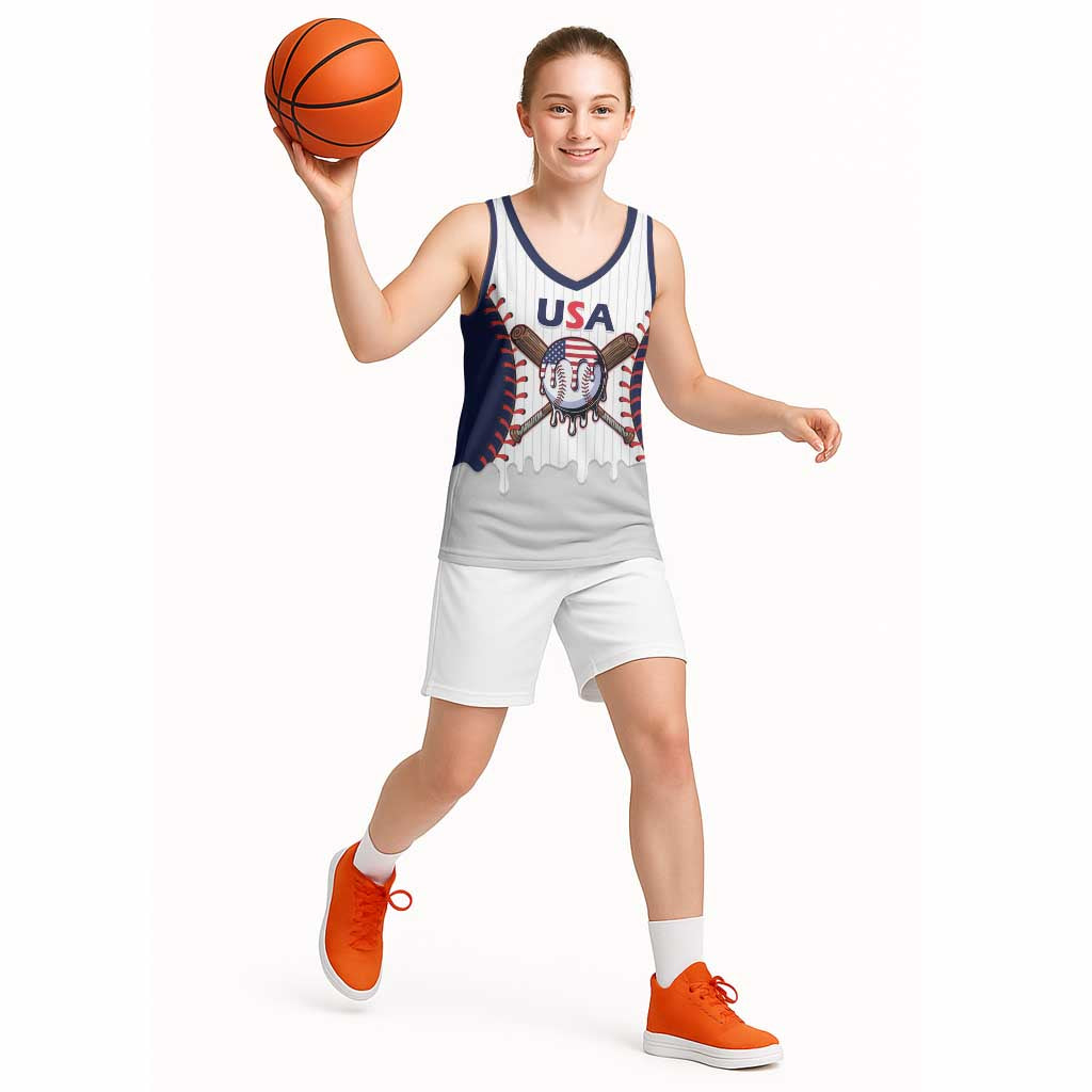 United States 2026 Baseball Custom Basketball Jersey Go USA Drip Style