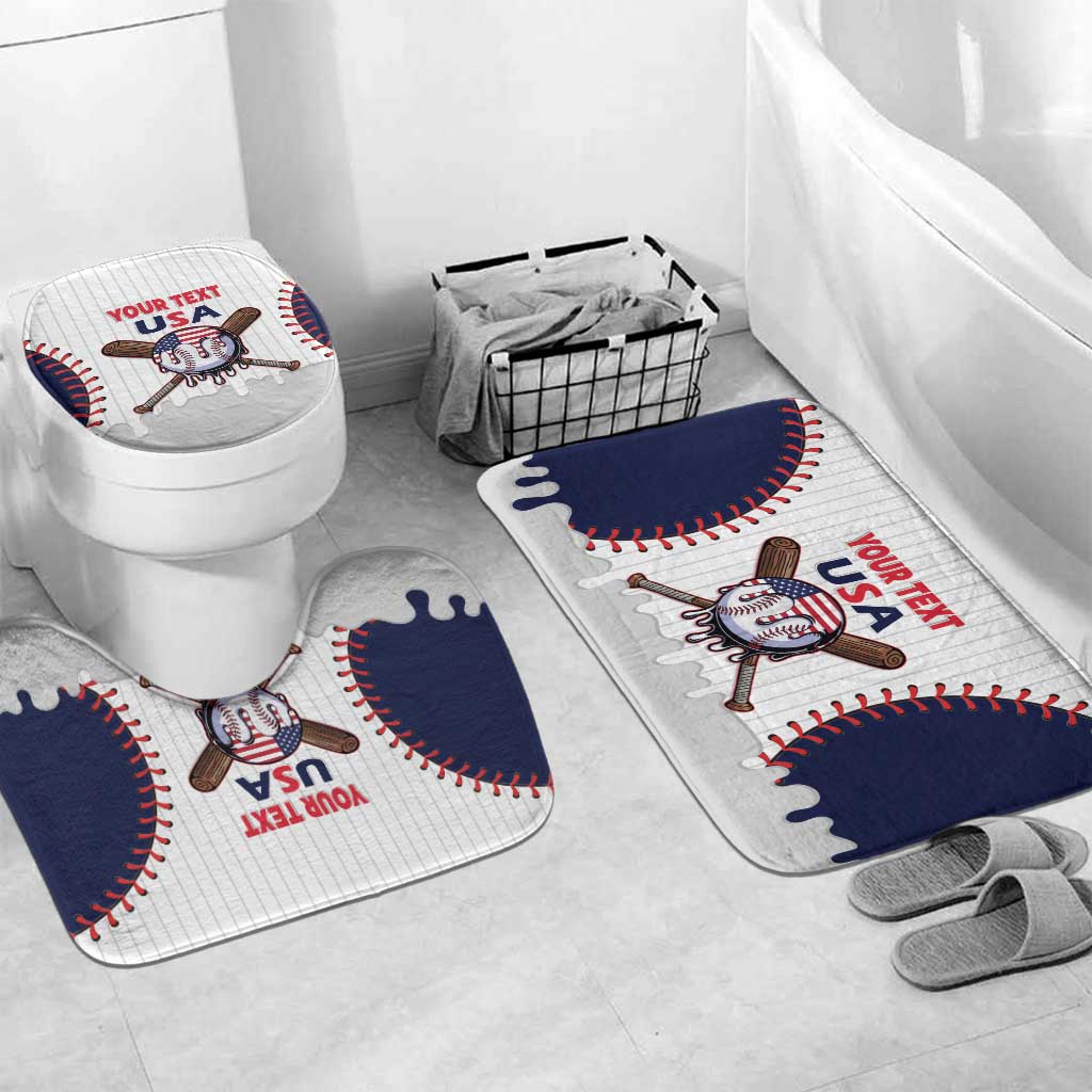 United States 2026 Baseball Custom Bathroom Set Go USA Drip Style