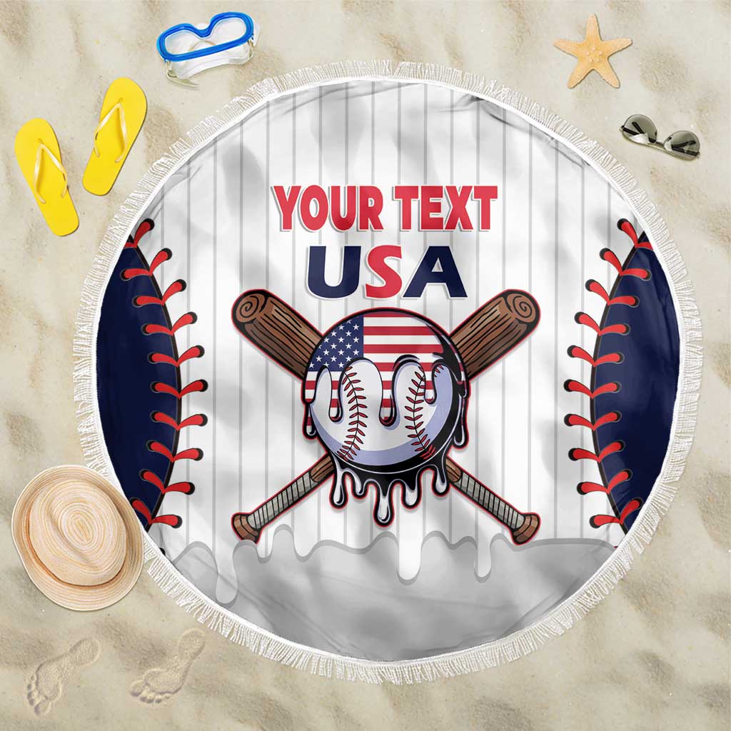 United States 2026 Baseball Custom Beach Blanket Go USA Drip Style