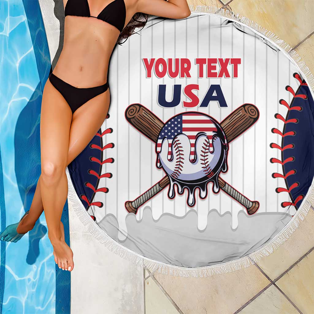 United States 2026 Baseball Custom Beach Blanket Go USA Drip Style