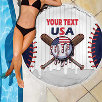 United States 2026 Baseball Custom Beach Blanket Go USA Drip Style