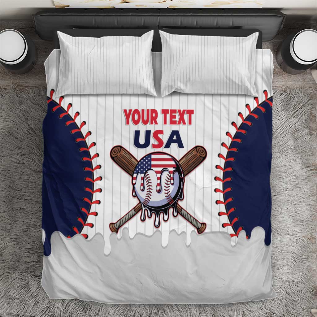 United States 2026 Baseball Custom Bedding Set Go USA Drip Style