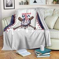 United States 2026 Baseball Custom Blanket Go USA Drip Style