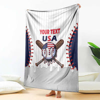 United States 2026 Baseball Custom Blanket Go USA Drip Style