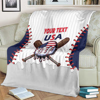 United States 2026 Baseball Custom Blanket Go USA Drip Style