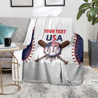 United States 2026 Baseball Custom Blanket Go USA Drip Style