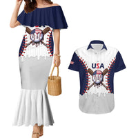 United States 2026 Baseball Custom Couples Matching Mermaid Dress and Hawaiian Shirt Go USA Drip Style
