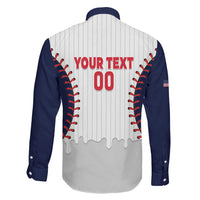 United States 2026 Baseball Custom Family Matching Off The Shoulder Long Sleeve Dress and Hawaiian Shirt Go USA Drip Style