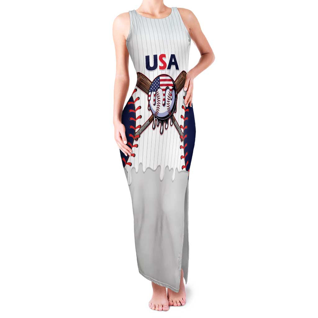 United States 2026 Baseball Custom Family Matching Tank Maxi Dress and Hawaiian Shirt Go USA Drip Style