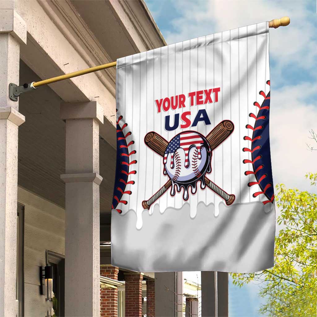 United States 2026 Baseball Custom Garden Flag Go USA Drip Style