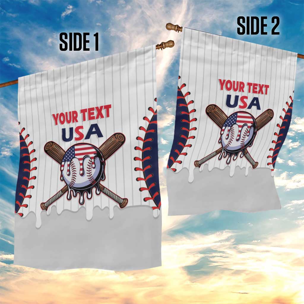 United States 2026 Baseball Custom Garden Flag Go USA Drip Style