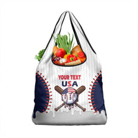 United States 2026 Baseball Custom Grocery Bag Go USA Drip Style