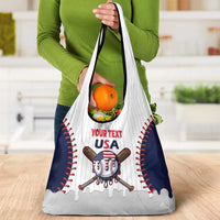 United States 2026 Baseball Custom Grocery Bag Go USA Drip Style