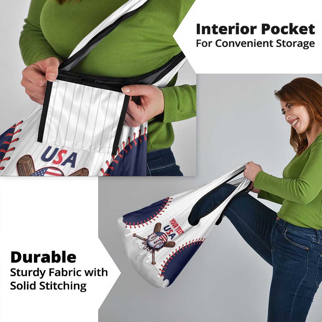 United States 2026 Baseball Custom Grocery Bag Go USA Drip Style