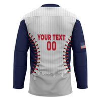 United States 2026 Baseball Custom Hockey Jersey Go USA Drip Style