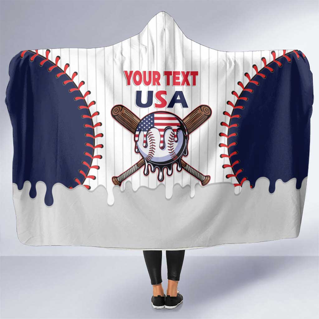 United States 2026 Baseball Custom Hooded Blanket Go USA Drip Style
