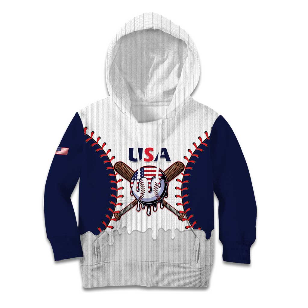 United States 2026 Baseball Custom Kid Hoodie Go USA Drip Style