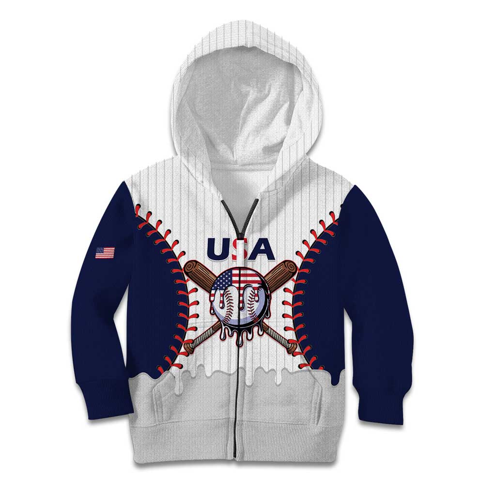 United States 2026 Baseball Custom Kid Hoodie Go USA Drip Style