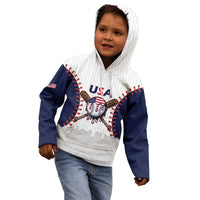 United States 2026 Baseball Custom Kid Hoodie Go USA Drip Style
