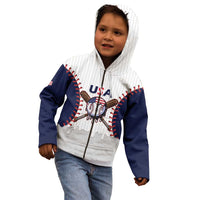 United States 2026 Baseball Custom Kid Hoodie Go USA Drip Style