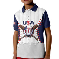 United States 2026 Baseball Custom Kid Polo Shirt Go USA Drip Style