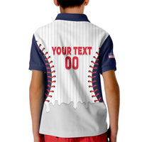 United States 2026 Baseball Custom Kid Polo Shirt Go USA Drip Style