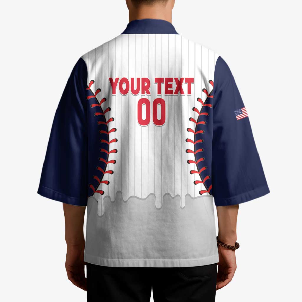 United States 2026 Baseball Custom Kimono Go USA Drip Style