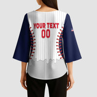 United States 2026 Baseball Custom Kimono Sleeve Blouse Go USA Drip Style