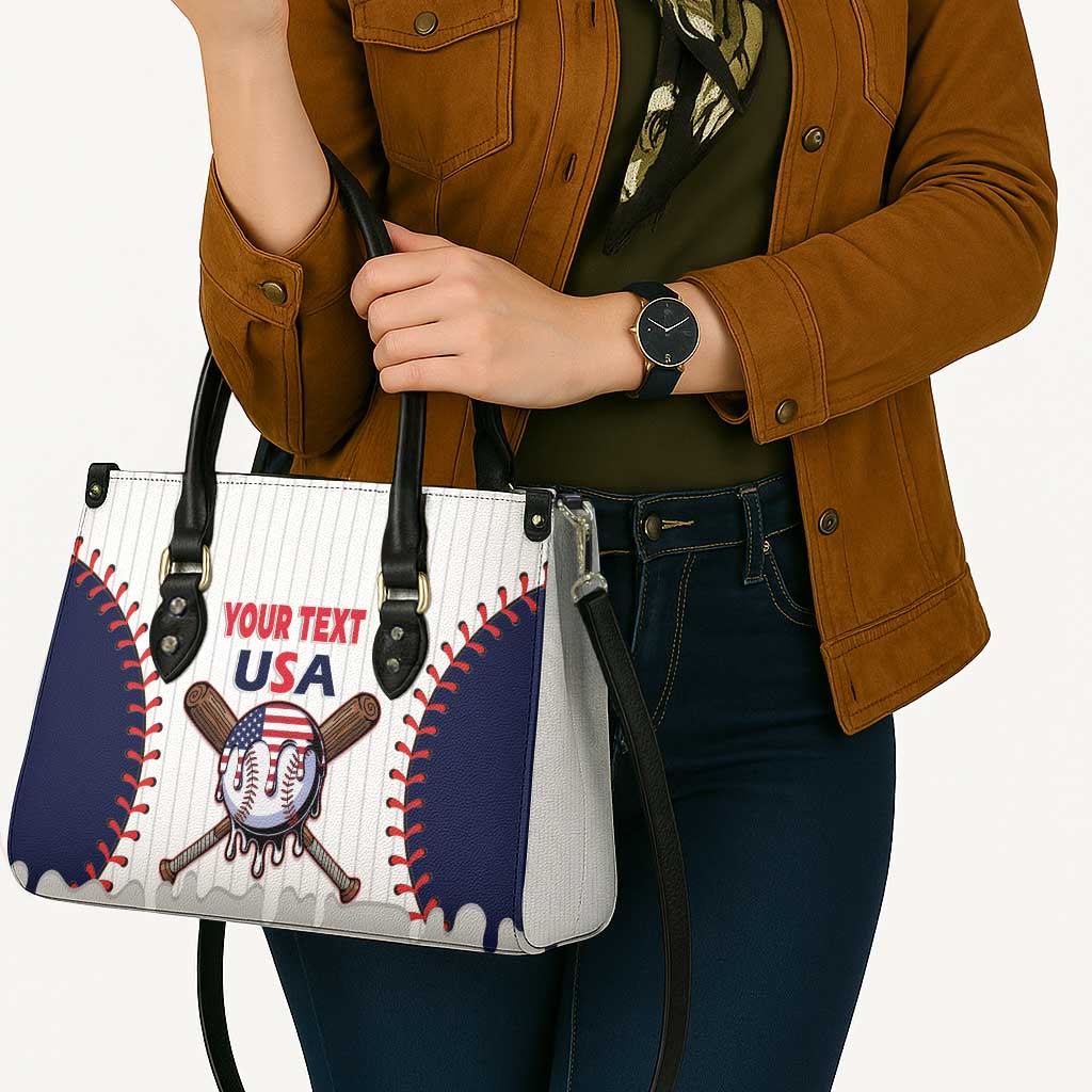 United States 2026 Baseball Custom Leather Bag Go USA Drip Style