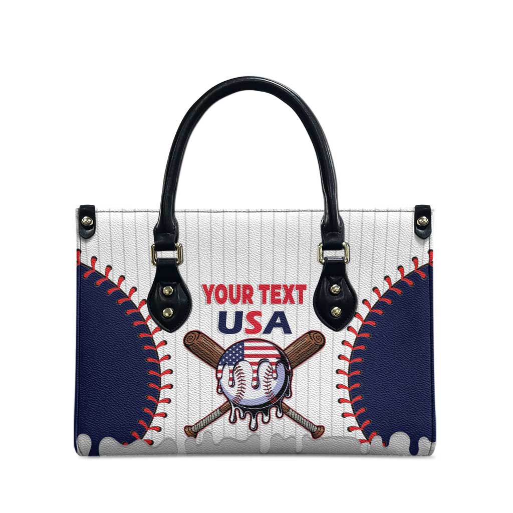 United States 2026 Baseball Custom Leather Bag Go USA Drip Style