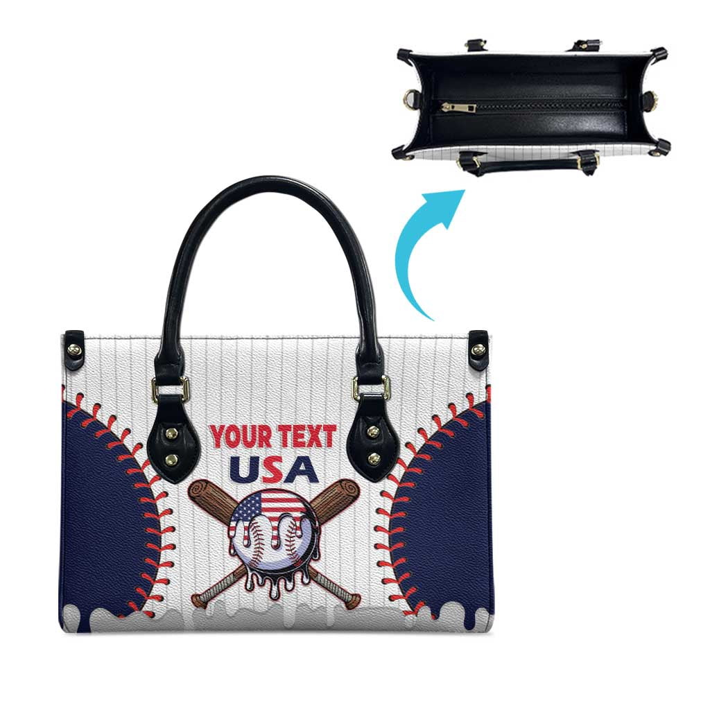 United States 2026 Baseball Custom Leather Bag Go USA Drip Style
