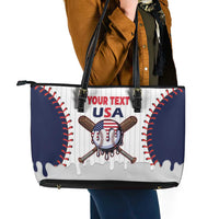 United States 2026 Baseball Custom Leather Tote Bag Go USA Drip Style