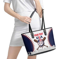 United States 2026 Baseball Custom Leather Tote Bag Go USA Drip Style
