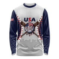 United States 2026 Baseball Custom Long Sleeve Shirt Go USA Drip Style