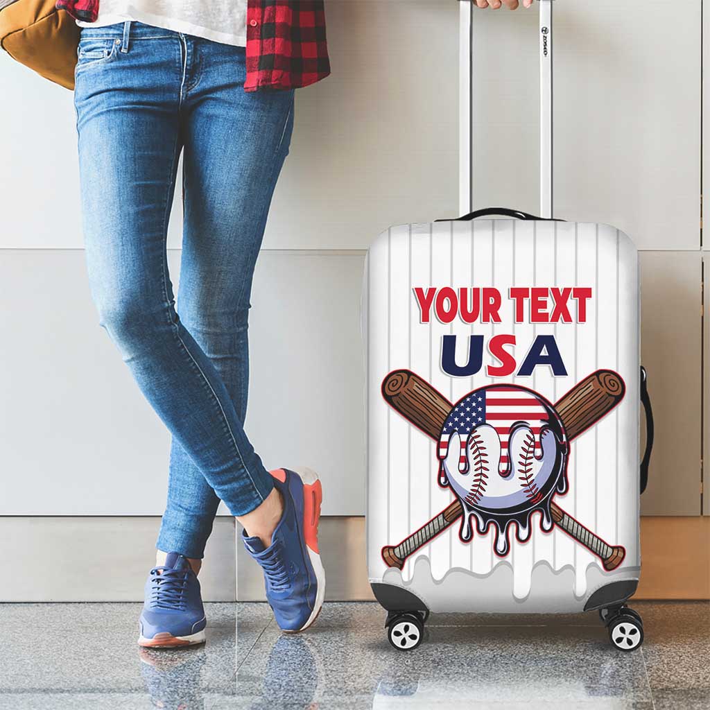 United States 2026 Baseball Custom Luggage Cover Go USA Drip Style
