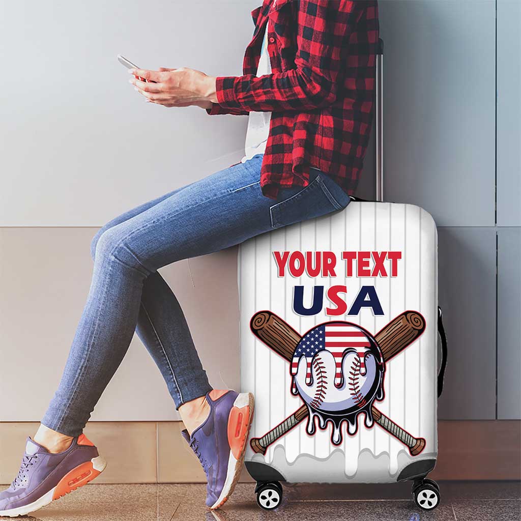 United States 2026 Baseball Custom Luggage Cover Go USA Drip Style