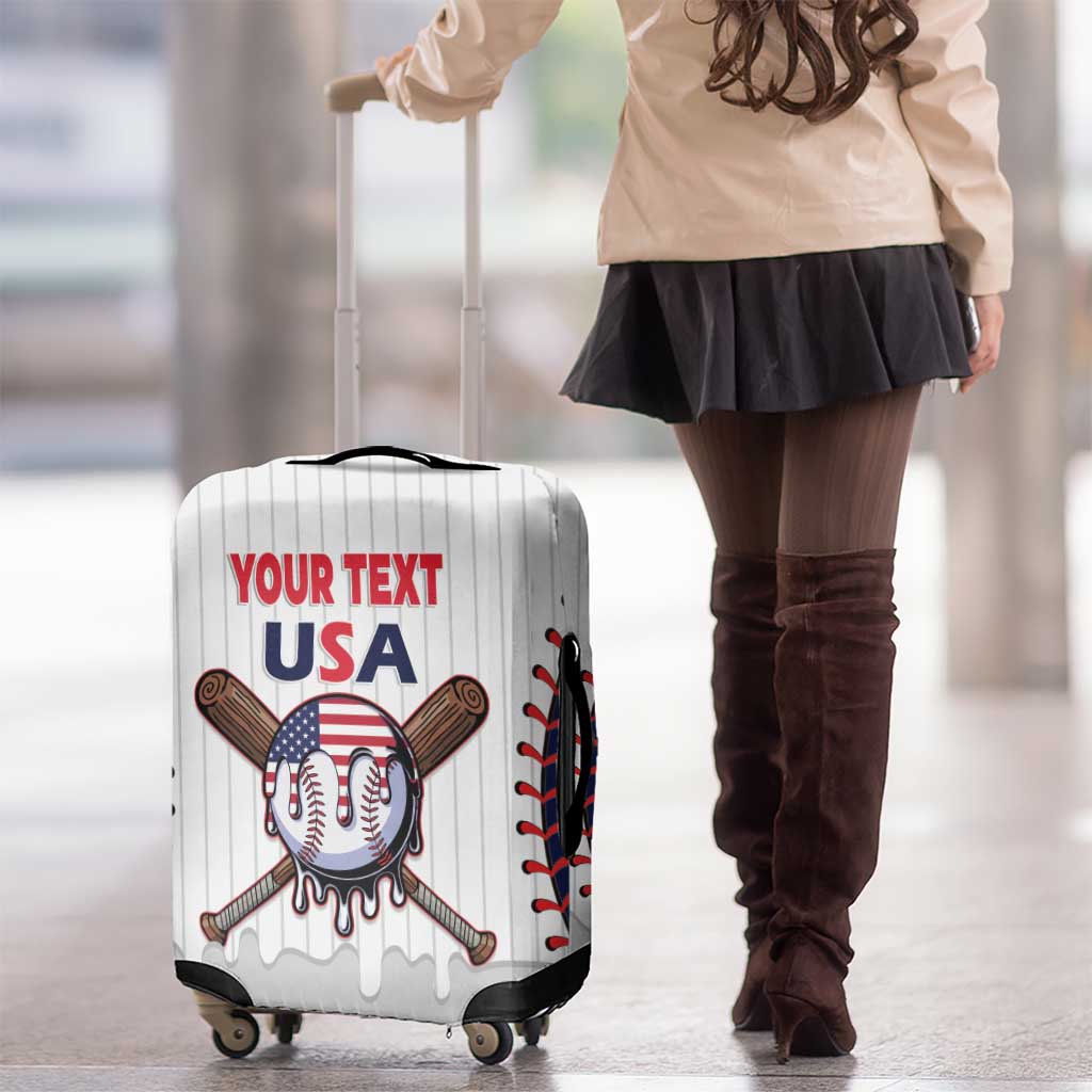 United States 2026 Baseball Custom Luggage Cover Go USA Drip Style