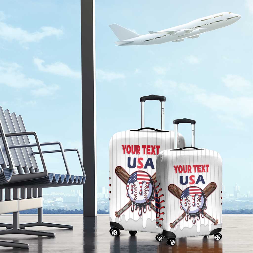 United States 2026 Baseball Custom Luggage Cover Go USA Drip Style
