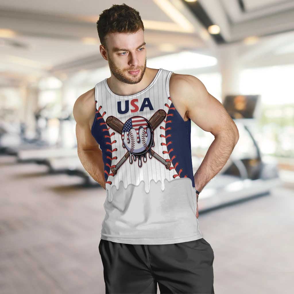 United States 2026 Baseball Custom Men Tank Top Go USA Drip Style