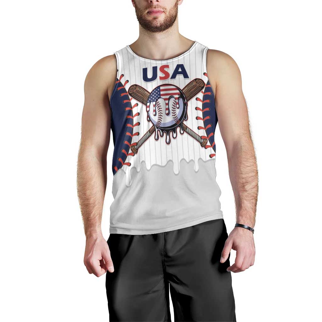 United States 2026 Baseball Custom Men Tank Top Go USA Drip Style