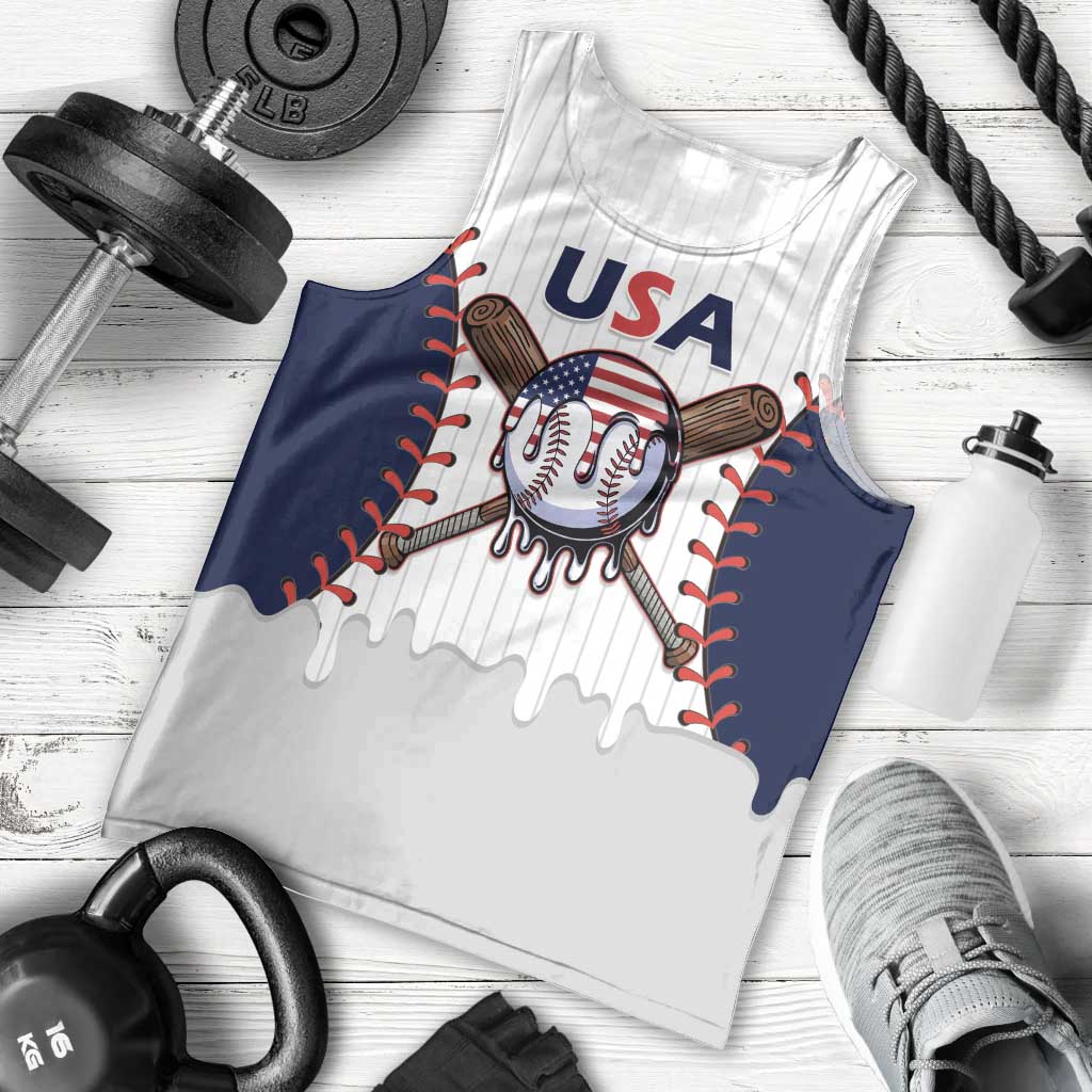 United States 2026 Baseball Custom Men Tank Top Go USA Drip Style